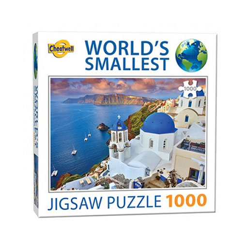 Världens minsta pussel (1000 bitar) - Santorini Island